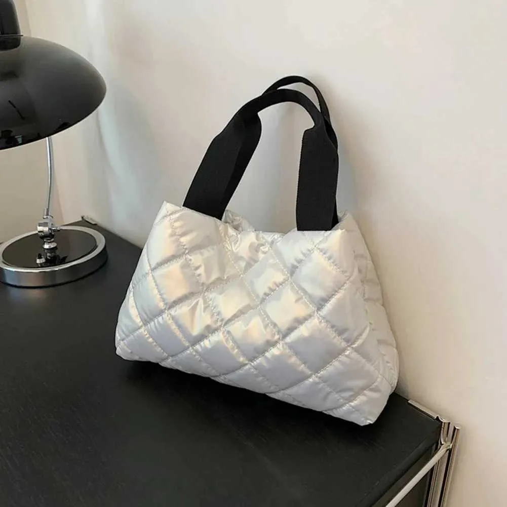 Gesteppte Damen Tote Tasche, Große Wattierte Umhängetasche Für Damen_voghion.com