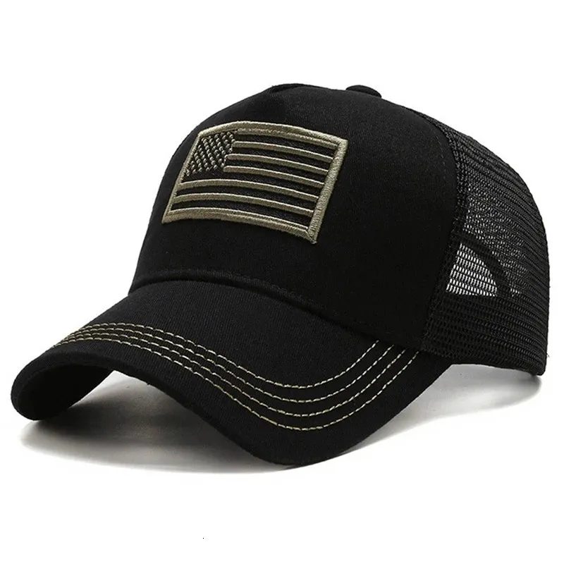 Ball USA Flag Mesh Baseball Cap Summer Breathable Hat Men Women Tactical Unisex Hip Hop Caps Outdoor Sport Trucker Hats_voghion.com