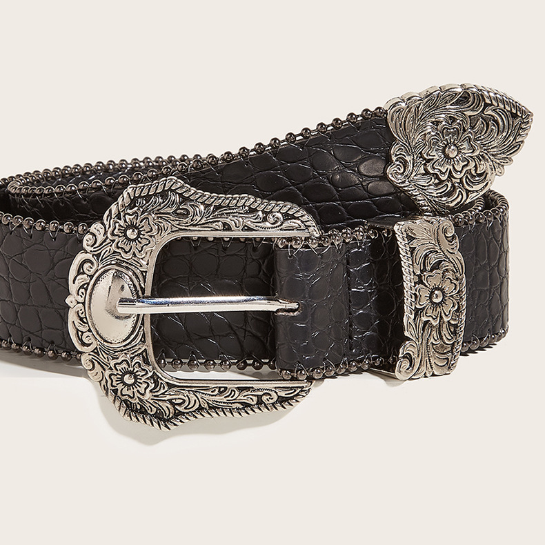 Gürtel Damen Amerikanischer Retro-Dekorativer Rock Mit Anzug Ins Style Personalisierter Gürtel Europäische Kultur Ledergürtel_voghion.com