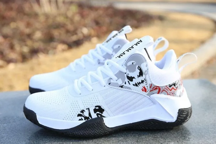 Basketball Summer Breathable New Trendy Fashionable Thick Sole Student Casual Running Men's Sports Shoes Lhshoe_desvips.com