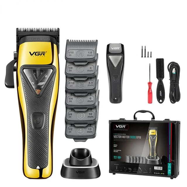 Cortapelo eléctrico profesional inalámbrico para hombre y barbería_voghion.com
