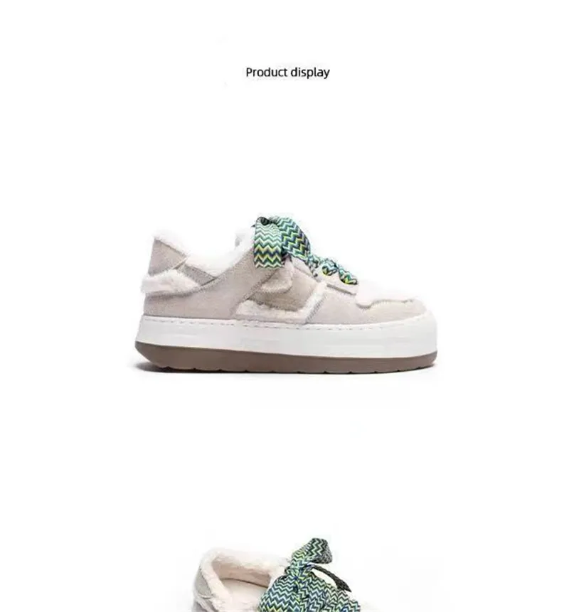 New Womens Autumn Winter Heightening Versatile Casual Thickening and Plush Thick Sole Shoes Free of Mail_voghion.com