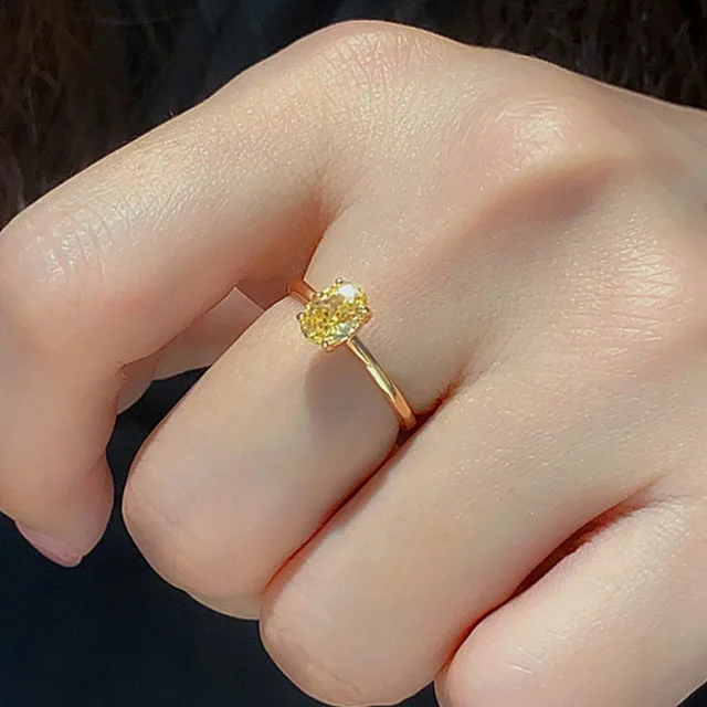 GRA 1-3CT Sterling-kihlasormus, soikea hionta, kuutiollinen zirkonia, vihkisormukset naisille, hienot korut_voghion.com