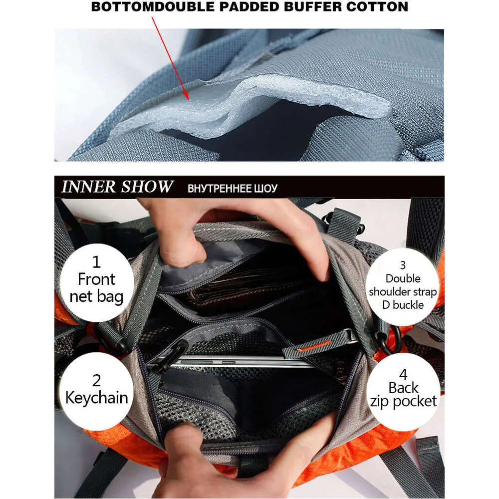 Jamhoo kültéri sport deréktáska vízi kerékpáros hátizsák túra hegyi palack vízálló nylon kemping Mochila túrázás_voghion.com