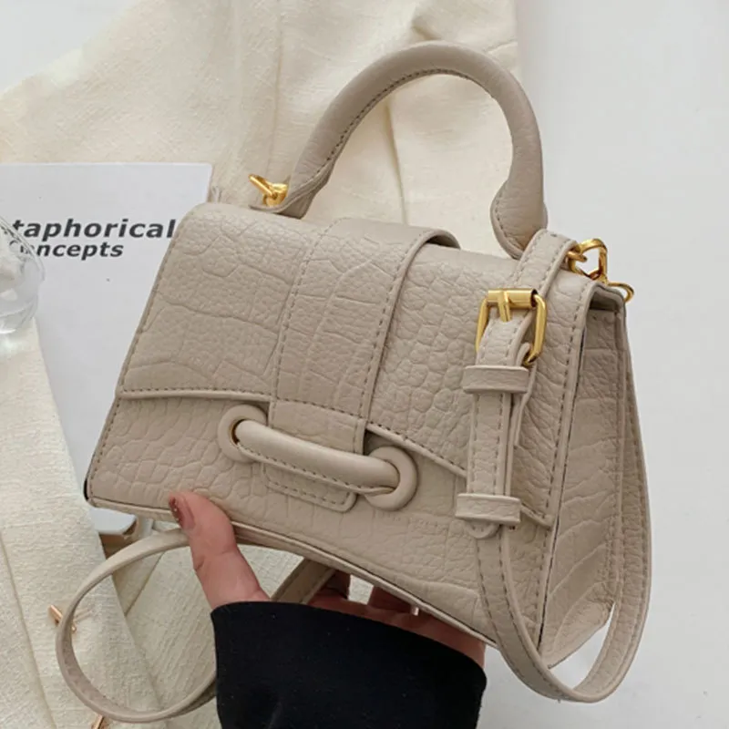 Solid Color Hand-held Shoulder Casual And Versatile Armpit Bag_voghion.com