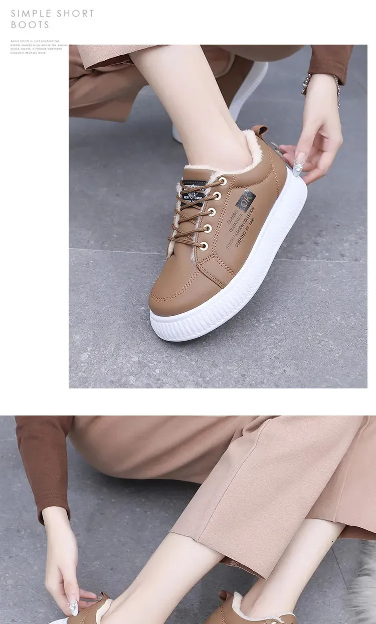 Sneakers platform donna invernali, scarpe sportive calde lacci_voghion.com