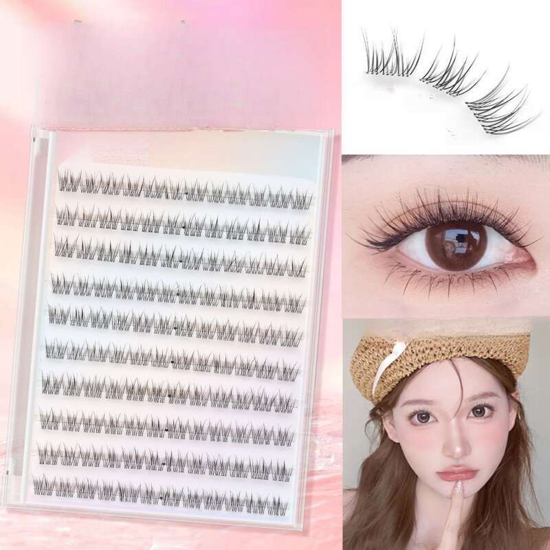 Short Fishtail False Eyelash, Natural Simulation, Self-adhesive Part_voghion.com