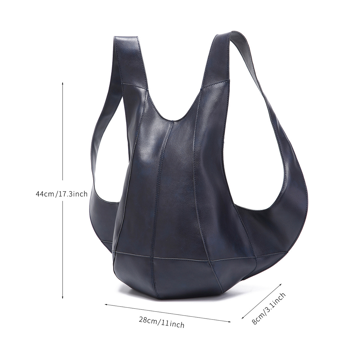 retro Crazy Horse soft leather men's and women's Beetle bag backpack student trendy backpack school bag casual travel bag_voghion.com