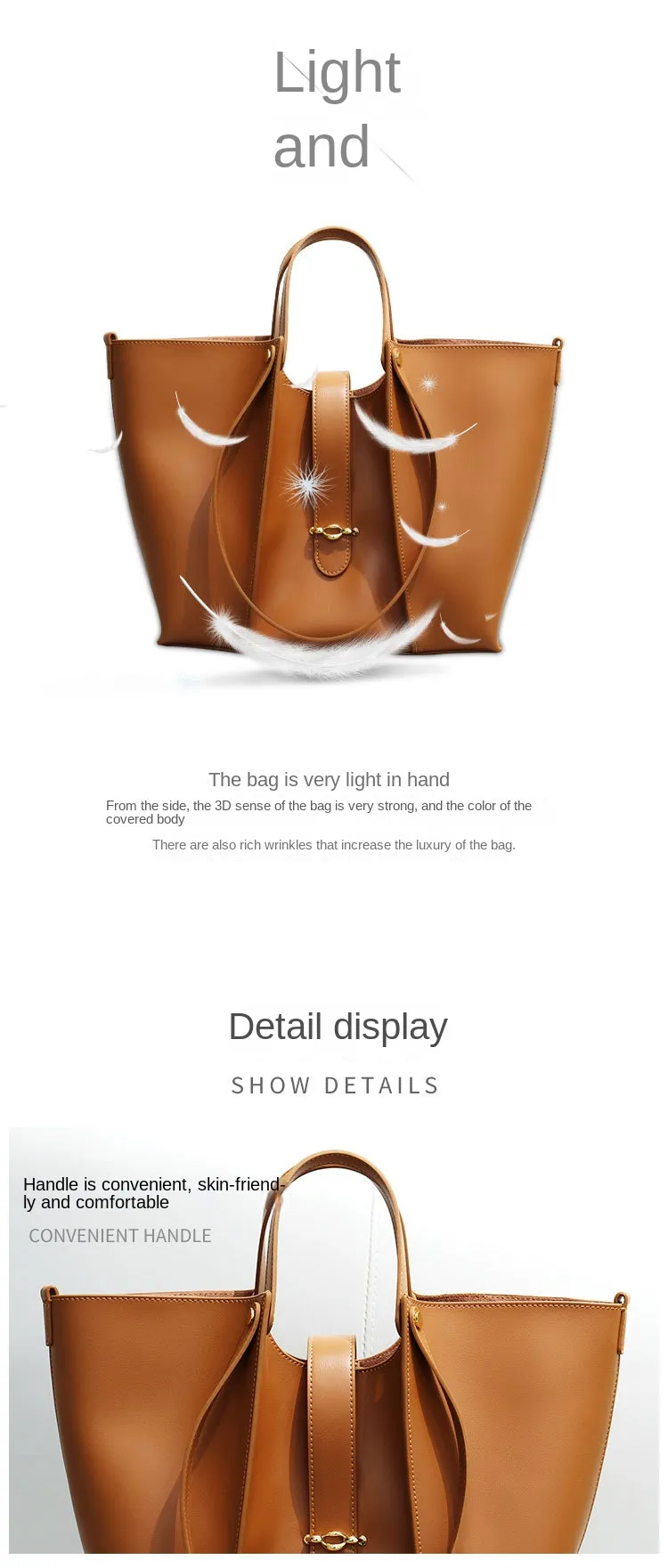 Abendtaschen Echtes Leder Tote Damentasche Herbst- und Wintermode Lässige Handtasche Schulter Große Kapazität Crossbody_voghion.com