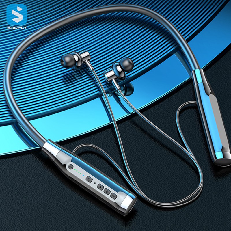 Earbuds Sports Neckband Headphones In Ear Hanging Noise Canceling Neck Band Headset_voghion.com