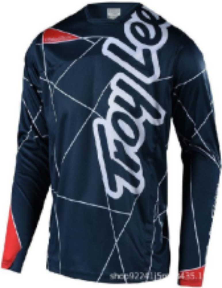 Heren retro off-road motorkleding met lange mouwen, ademend en snel drogend, mountainbike-motorkleding met snelheidsreductie, T-shirt_voghion.com