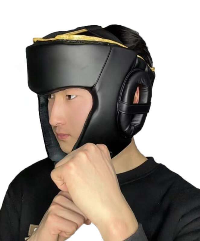 Aanbevolen door gevechtsexperts! Volwassen MMA-boksbescherming, dikke Sanda-helm, professionele bescherming tijdens het trainingsproces_voghion.com