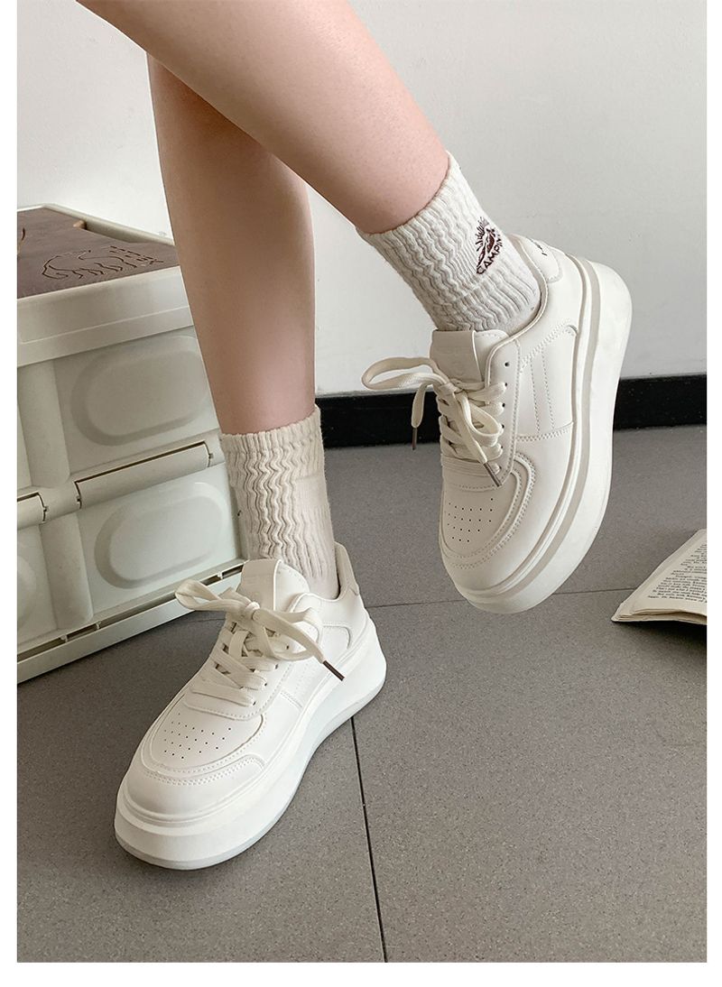 Versatile sophisticated, with increased thickness white soles. Women's 2024 new autumn and winter lightweight American_voghion.com