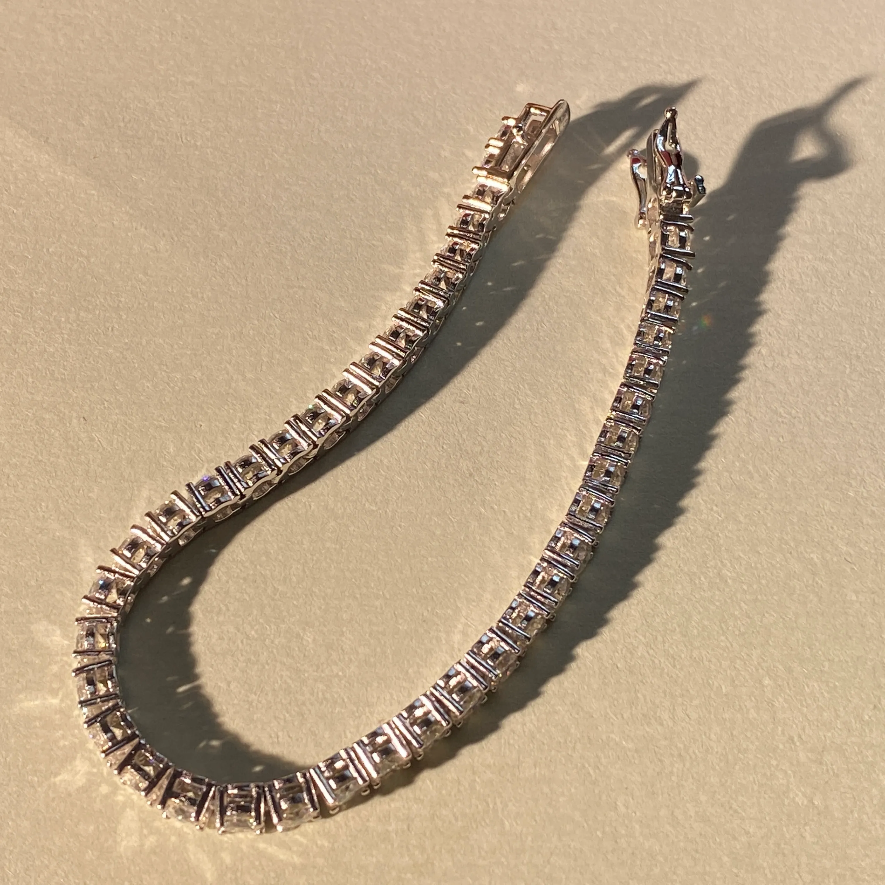 Collana con catena da tennis in moissanite da 3 mm, 4 mm, 5 mm, 6,5 mm, 15,2 cm, 18,3 cm, 20,3 cm, in argento sterling, moda donna_voghion.com