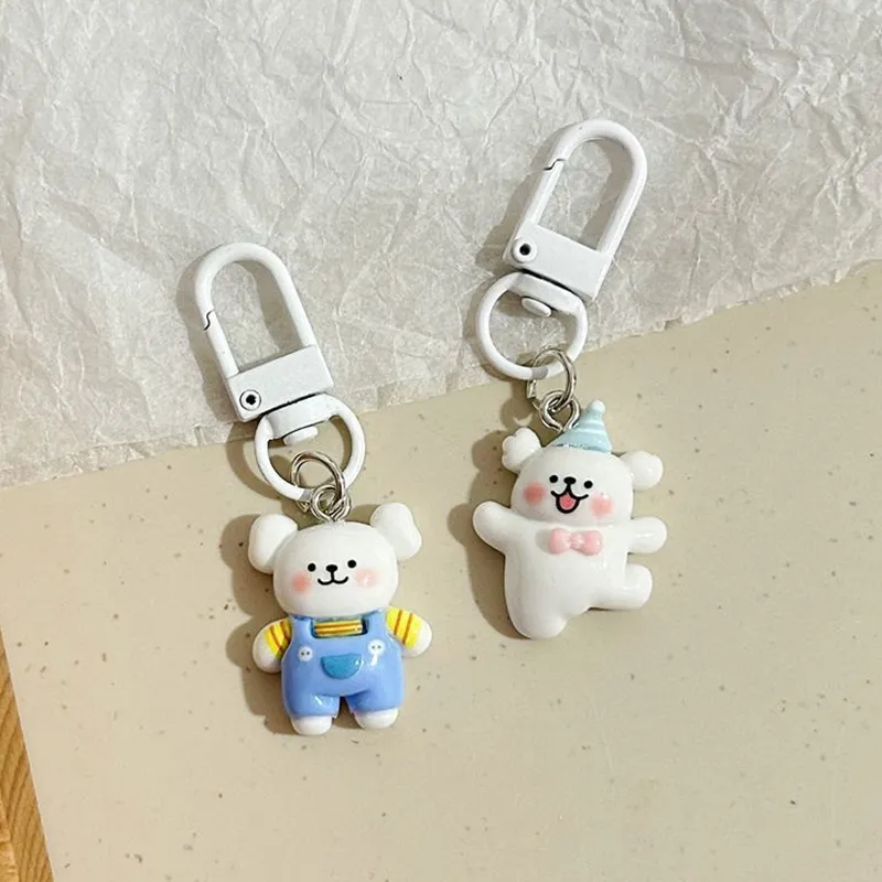 Cartoon Puppy Sleutelhanger Schattige Vlinder Knoop Liefde Overalls Kersenrok Hond Sleutelhanger Hanger Rugzak Bedels Auto Tas Cadeaus_voghion.com