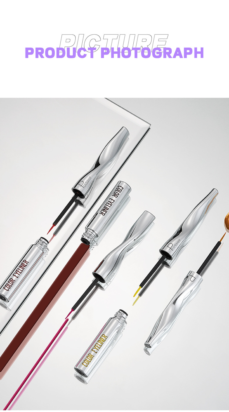 Eyeliner Kalem Dayanıklı Su Geçirmez Çok İnce Renkli Sıvı Eyeliner Kalem_voghion.com
