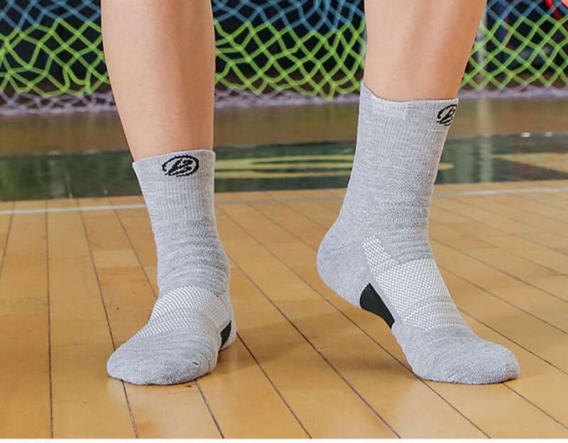 Elite Basketball Men's Thick Short Towel Bottom, Odor Proof, Quick Drying Running Socks, Outdoor Sports Socks With_voghion.com