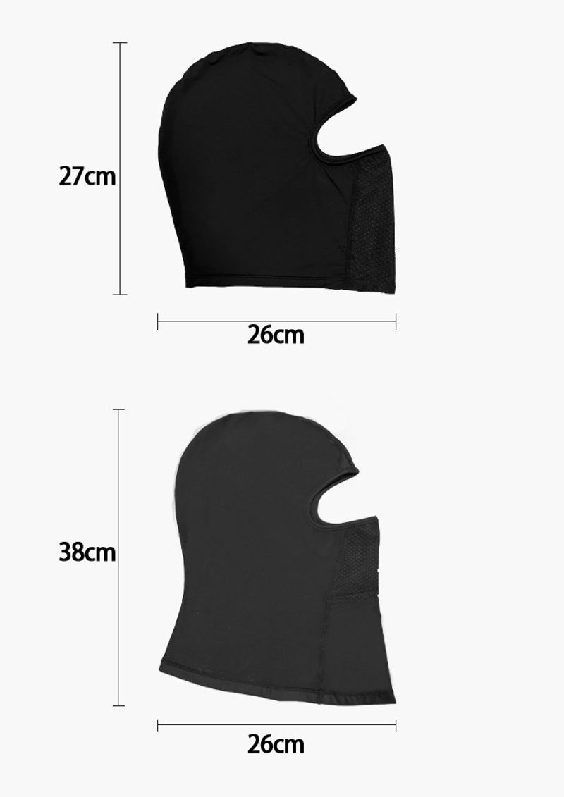 Ice Silk Black Summer Mask voor heren Outdoor motorrijuitrusting Nekbescherming, winddichte zonnebrandcrème Hoofd_voghion.com