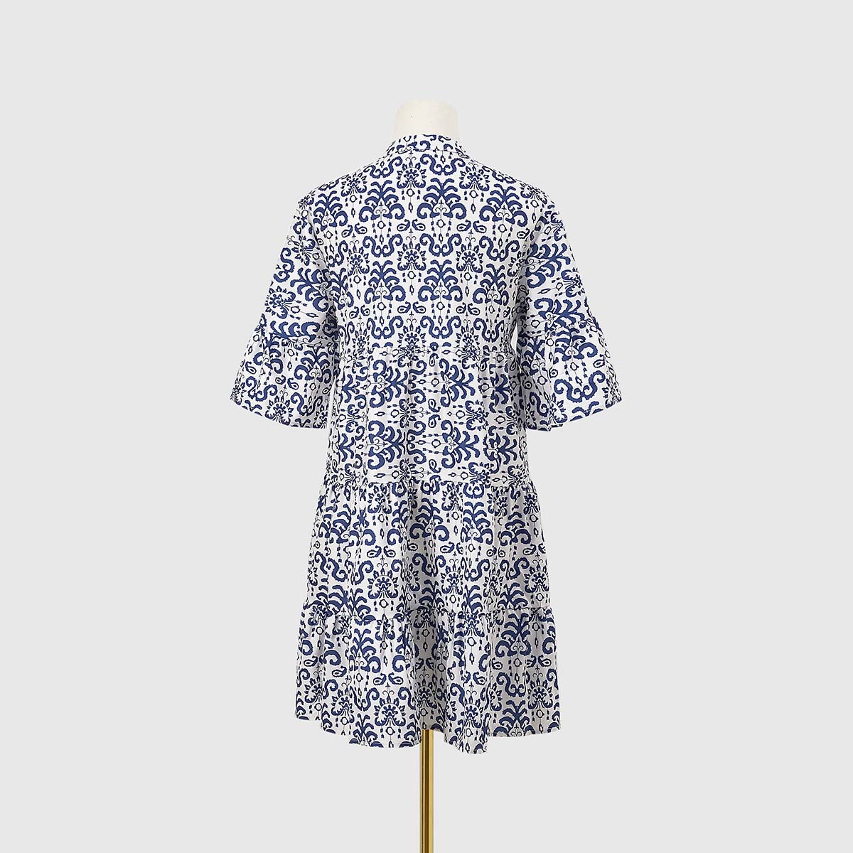 Abito da donna con gonna corta casual con scollo a V allentato estivo 2023_voghion.com