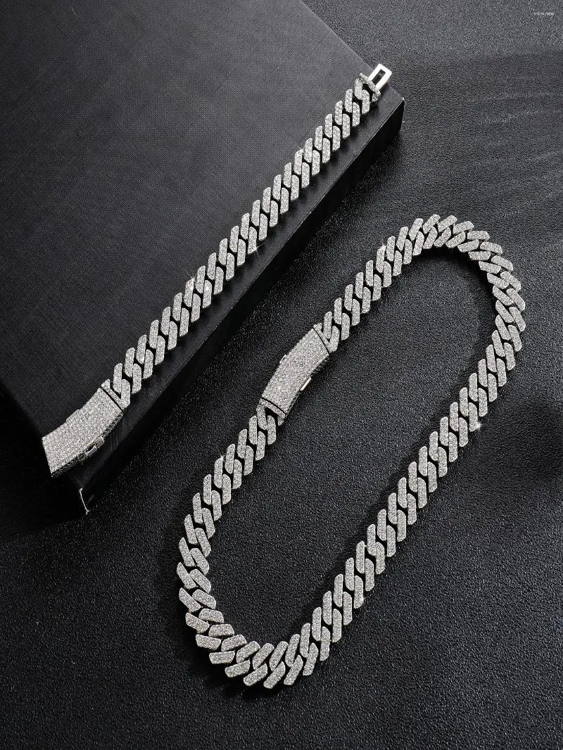 Halsband Örhängen Set Smycken Glas Hiphop Rock Zinklegering Mode Rostfritt Stål Kvinna Favorit_voghion.com