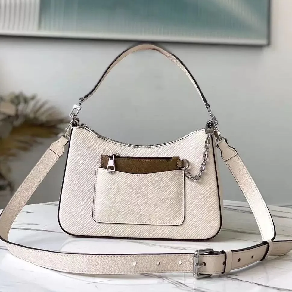 Marellini Borsa a tracolla Marelle Tote S Borsa a tracolla classica con fiori in pelle da donna Borsa a tracolla con catene e pochette_voghion.com