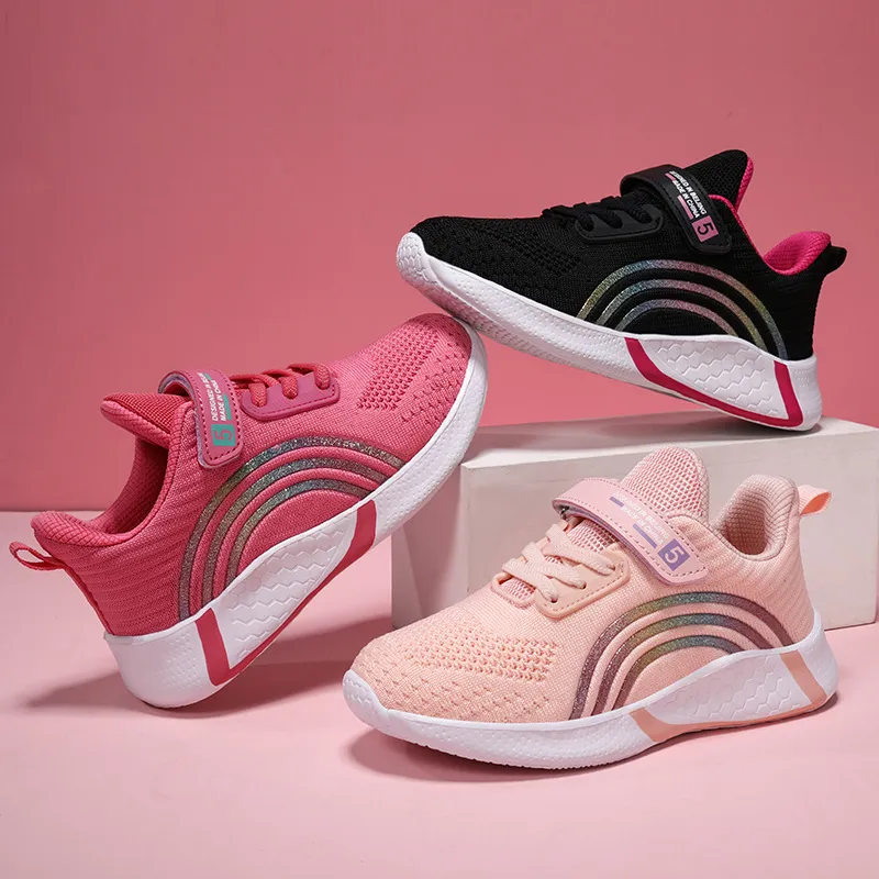 Kids For Girls Toddler Walking Sneakers Breathable Soft Anti-Slip Running Cutefeet Sports Youth Trainers Shoes Big Size_ecoleips.com