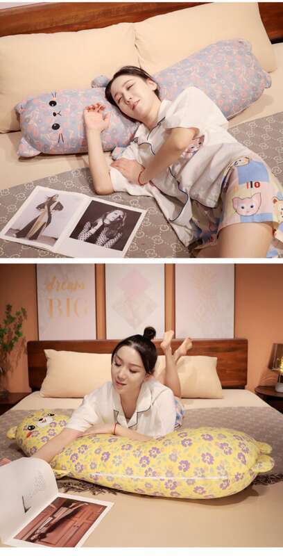 Triple Jacquard Animal Dolls Cartoon Long Plush Toys For Girls Sleep, Legs Clip Pillow_voghion.com