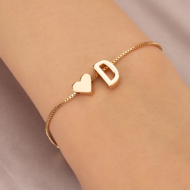 Bracelet Love Words Hand Personalized Jewelry Simple 26 English Letters_voghion.com