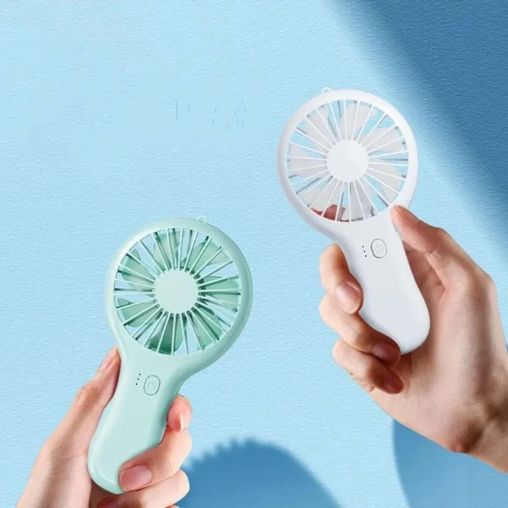 Handheld Cooler Small USB Mini Portable Silent Rechargeable Pocket Desk Office Electric Stand Fan Business Promotion_voghion.com