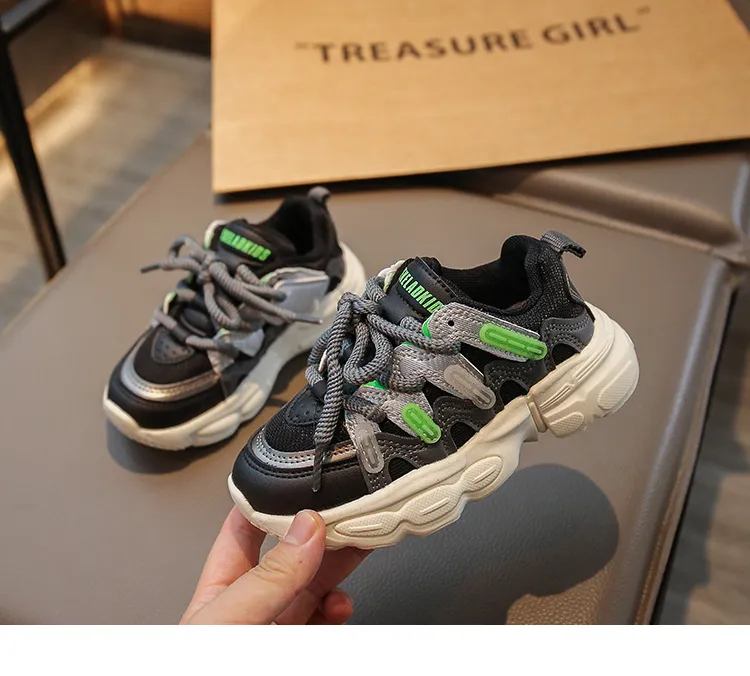 Scarpe sportive per bambini, da ginnastica, per bambini, per bambini e bambine, casual, in rete, alla moda, per la scuola, da corsa, nuove, taglie morbide_voghion.com