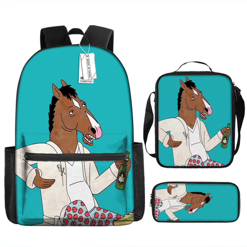BoJack Sac à dos d'école grande capacité pour hommes et enfants, impression durable_voghion.com