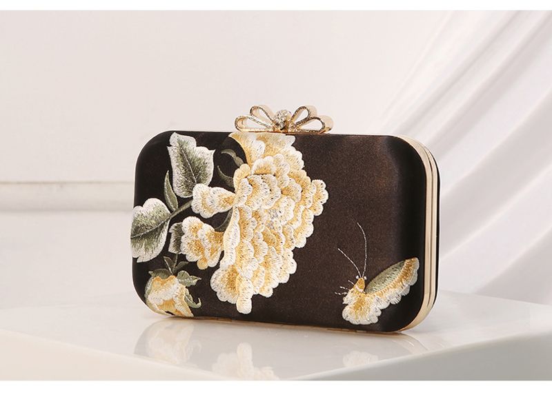 Nouveau dîner brodé style chinois cheongsam avec robe de soirée pour femme papillon wer pochette drapeau_voghion.com