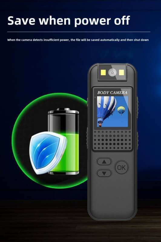 High Definition Night Vision Camera With Screen, Intelligent Noise Reduction, Back Clip, Conference Recording,_voghion.com