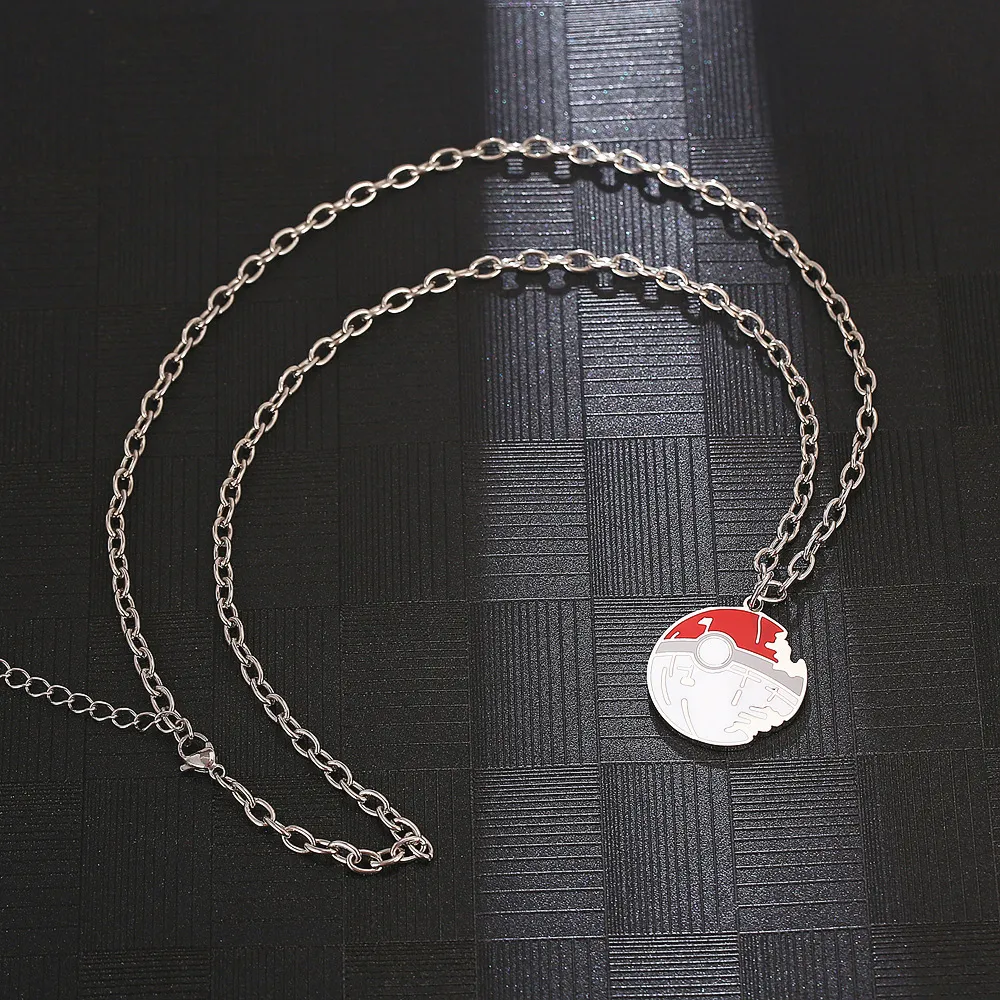 Catene in acciaio inossidabile Pokeball Collana con ciondolo Elfin Pet Ball Gioielli Donna Uomo Bambini Regalo per lui con catena_voghion.com