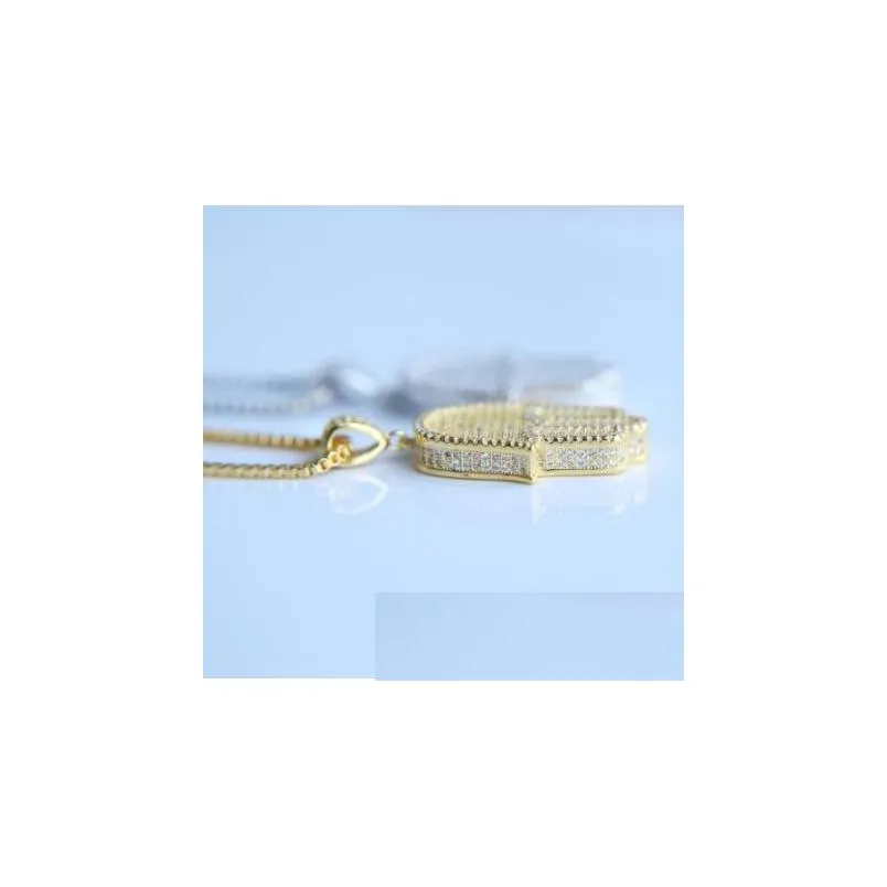 Anhänger Halsketten Hohe Qualität Hip Hop Bling Box Kette 24 Frauen Männer Paar Gold Silber Farbe Euro Out Hamsa Hand Halskette_voghion.com