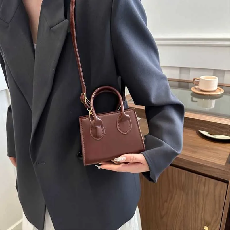 Solid Color Pu Leather Shoulder Bag Fashion Designer Handbags Top Handle For Women Casual Crossbody Bags Ba241116_voghion.com