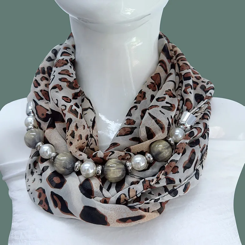 Neuer Perlen-Chiffon-Perlenschal für Damen, modischer Halswärmer für Herbst und Winter, Sonnenschutz für Frühling und Sommer, einzigartig_voghion.com