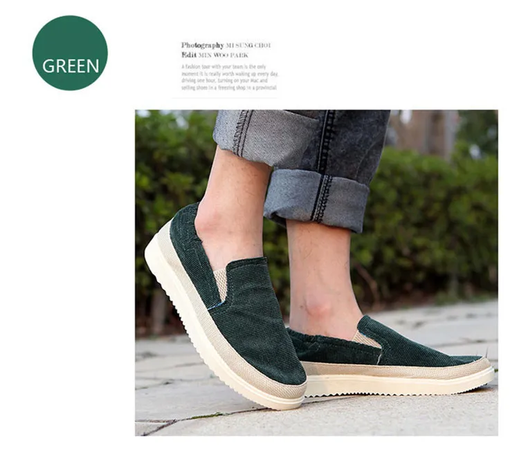 Summer Low Top Canvas One Step For Lazy Men's Casual Trendy Shoes Free Of Shipping 456_voghion.com