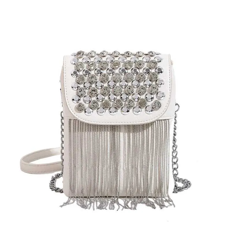 Borsa a tracolla da donna con fibbia magnetica, elegante design con nappe, tracolla Ba241216_voghion.com