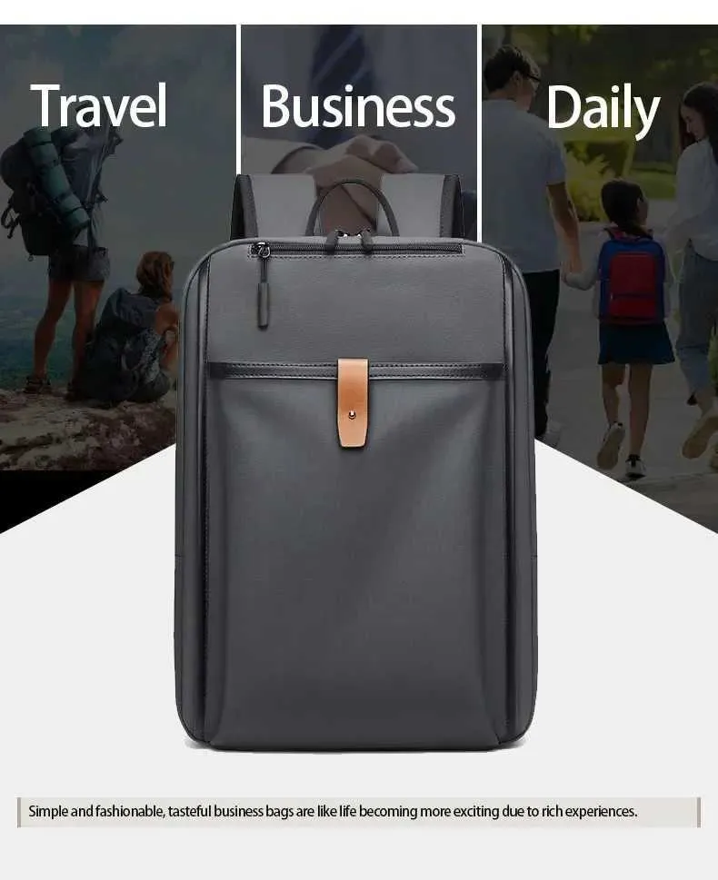 Zaino per computer portatile uomo impermeabile borsa viaggio business_voghion.com