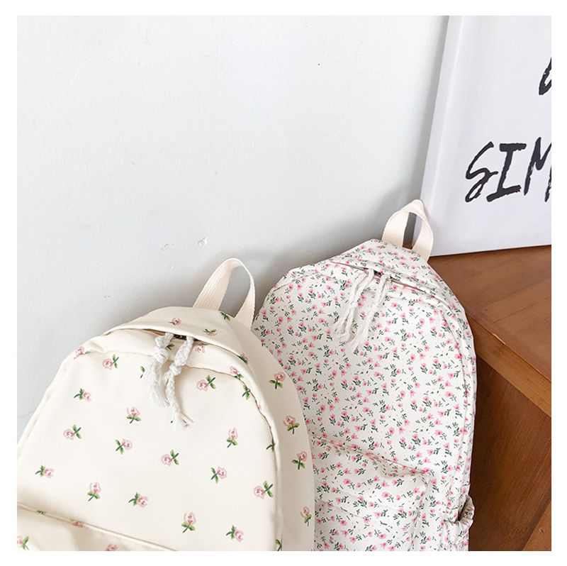 Schultasche weibliche kleine frische literarische Allgleiches Freizeit Blumenmädchen Student Rucksack_voghion.com