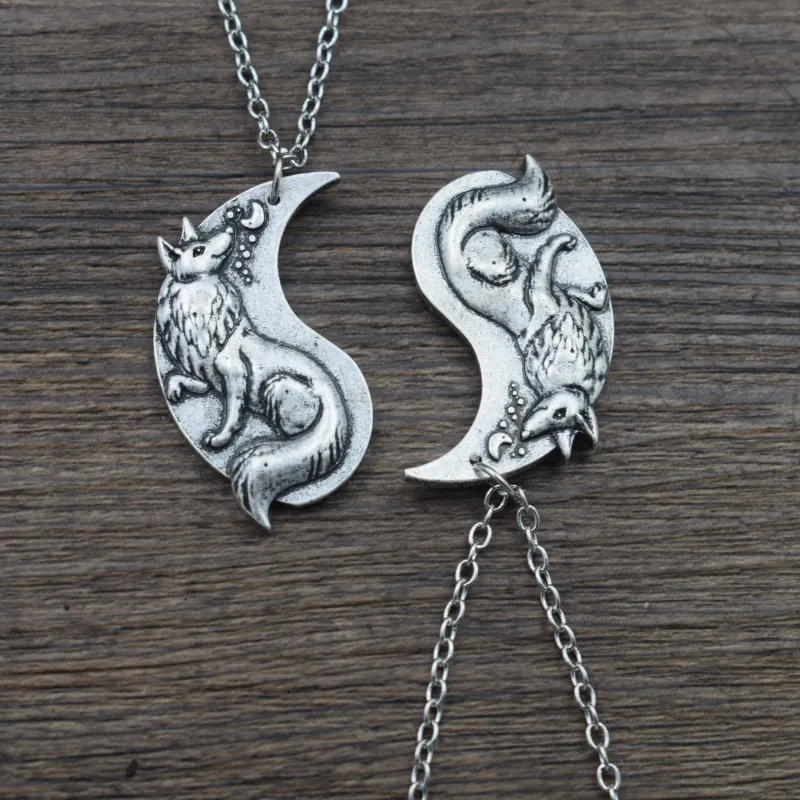 Catene 12 pezzi Collana lupo celtico_voghion.com