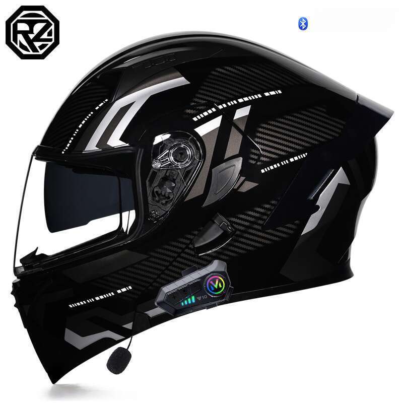 Orz férfi/női személyre szabott Bluetooth teljes sisak elektromos autóhoz, motorkerékpárhoz, négy évszakhoz és téli meleg sisakok_voghion.com