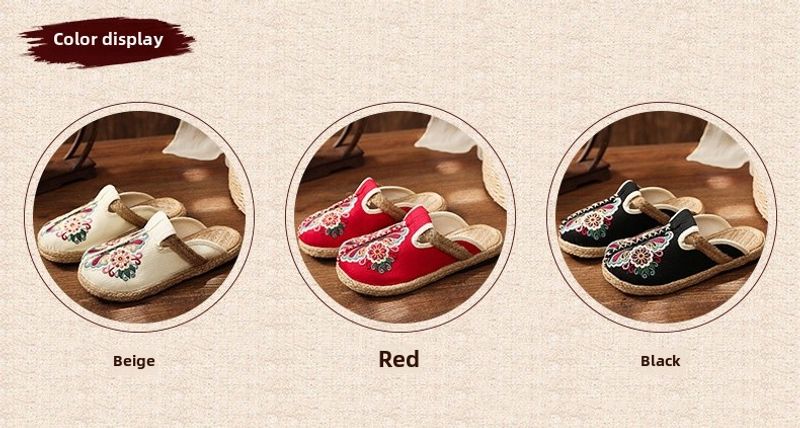 New Ethnic Fashion Cloth Shoes Slippers Women_voghion.com
