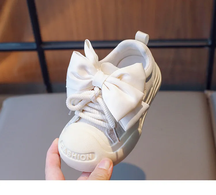 Piger Sport med Sommerfugleknuder Børn Småbørn Skridsikre Tykke Bund Cutefeet Sneakers Børn Hook and Loop Casual_voghion.com