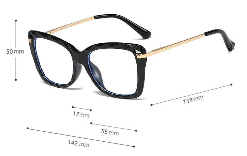 Sunglasses Female Reading Magnifying Glasses Transparent Square Frame Brand Designer Computer Anti-fatigue Presbyopia_voghion.com