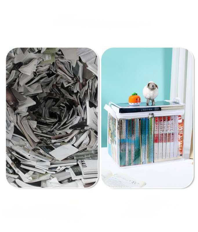 【 4745 Personen Bewertungen 】 Lagerung Student Klassenzimmer Verpackung und Organisation Faltbare Transparente Buch Box, Lagerung Tasche_voghion.com