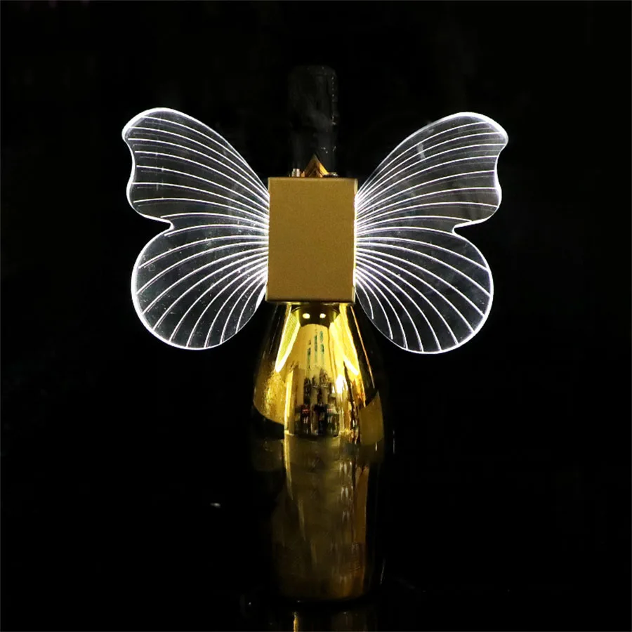 Rechargeable LED Strobe Baton Glowing Butterfly Angel Wings Lamps Champagne Burst Light Flash Stick Wine Service Bottle Sparkler_voghion.com