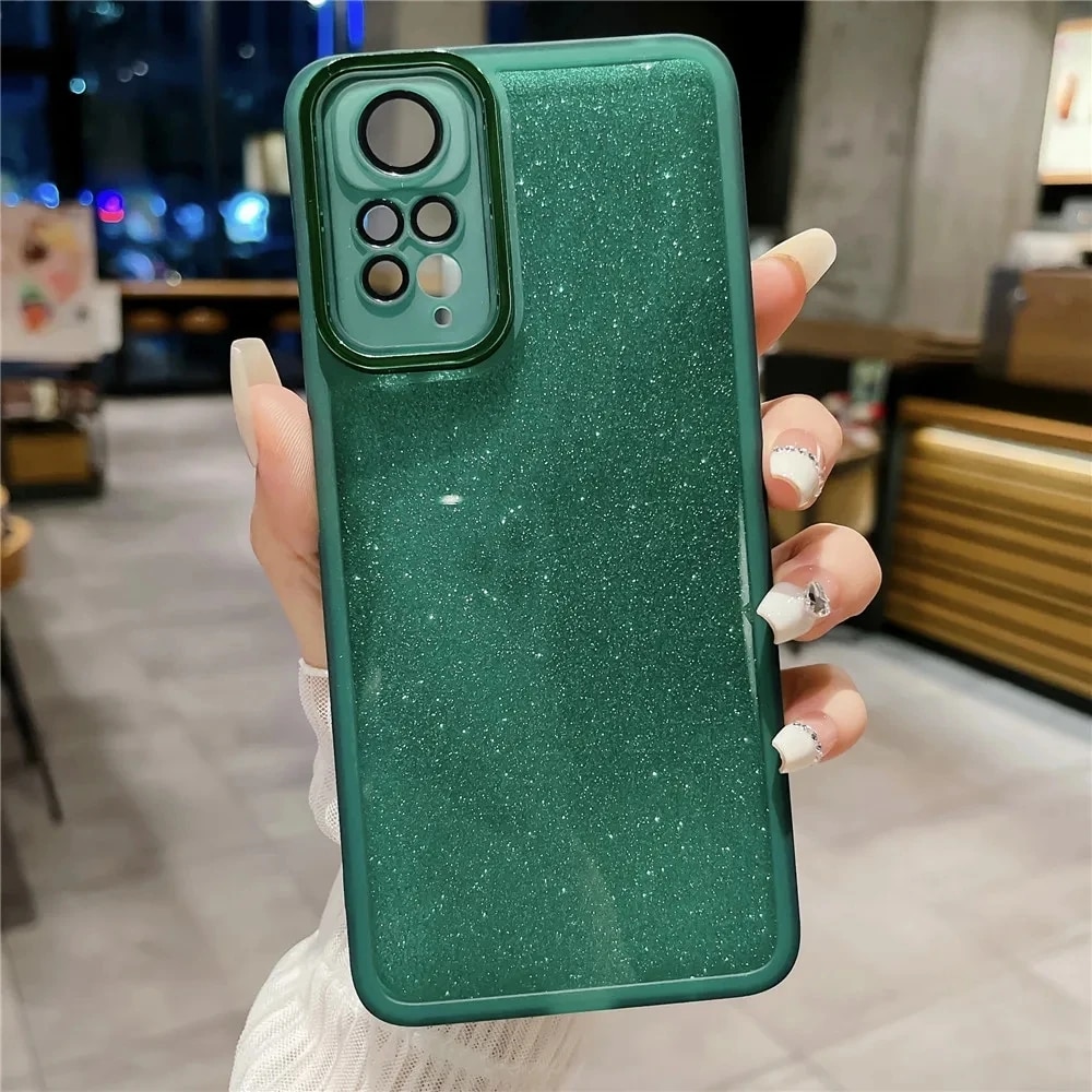 Glitter Gradient Silicone Case For Xiaomi Redmi 13 PRO Note 12 pro 4G note12 11S 10pro A1 Lens Protetcor Soft Cover_voghion.com