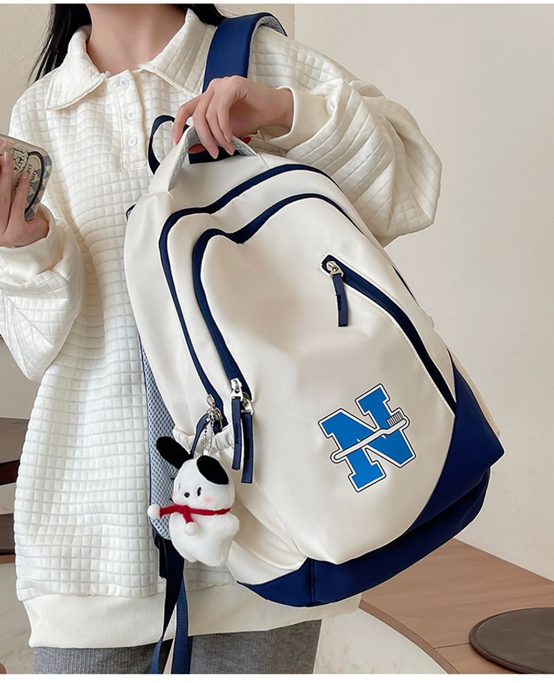 Mochila masculina e feminina de grande capacidade, à prova d'água, resistente ao desgaste, bolsa de viagem para curta distância ao ar livre, simples e_voghion.com